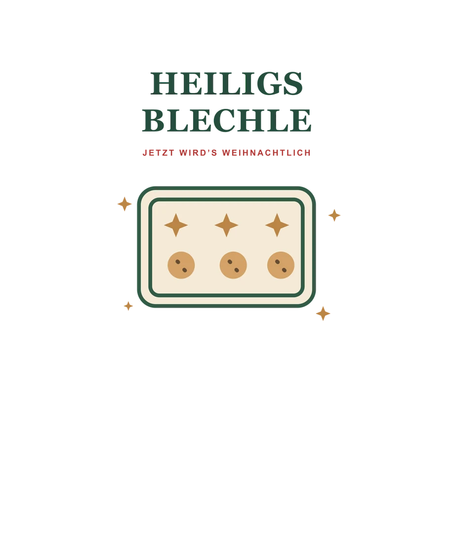 Backblech mit Plätzchen und Heiligs Blechle