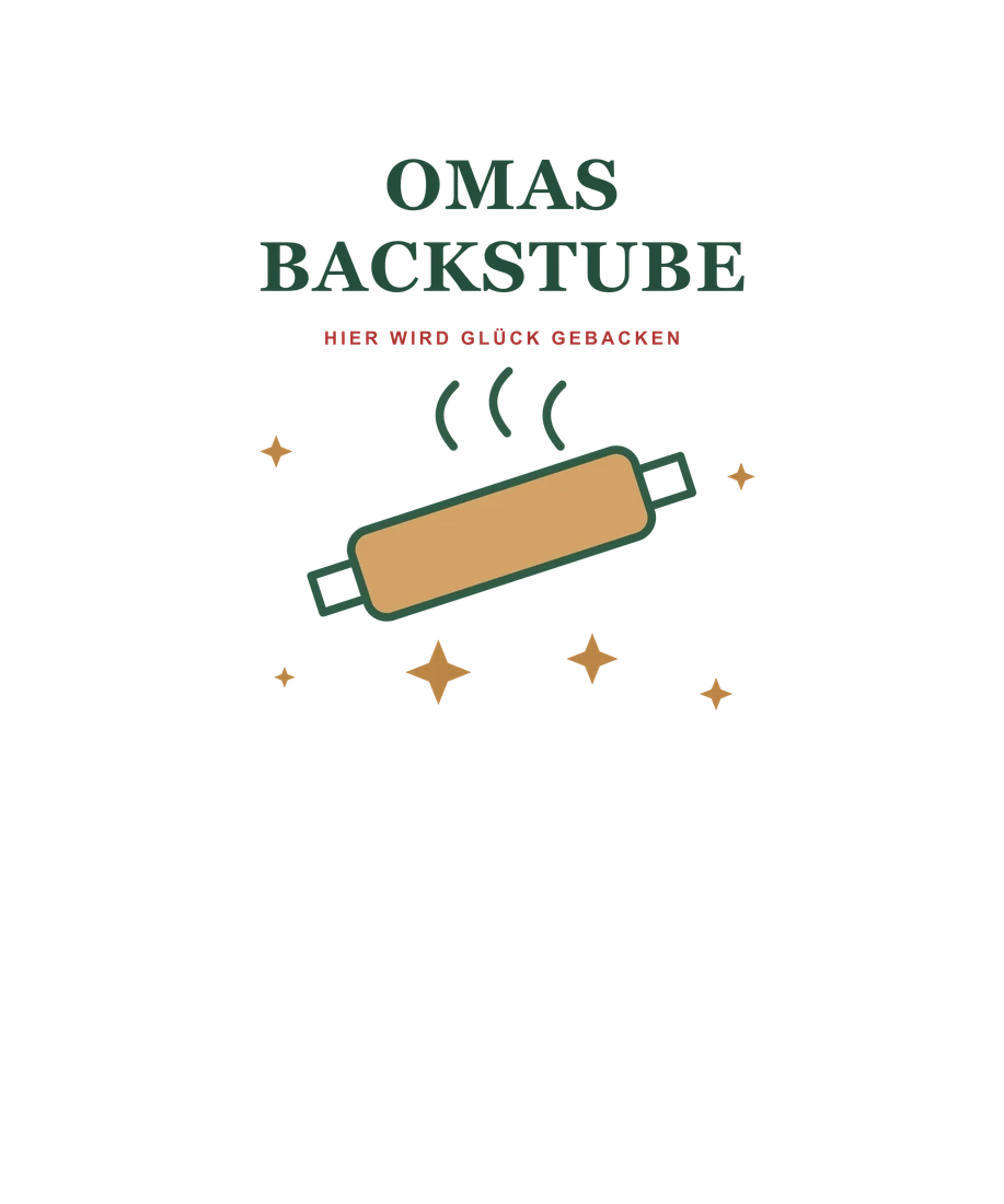 Nudelholz und Sterne mit Omas Backstube